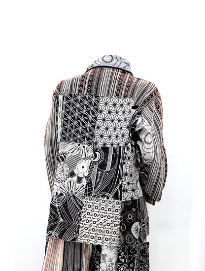 Cotton Hippie Handmade Patchwork Geometric Print Bohemian Lightweight Jacket