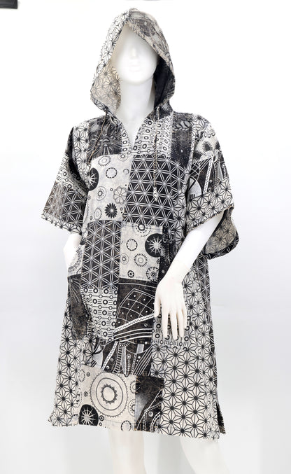 Cotton Hippie Handmade Geometric Print Patchwork Bohemian Dress
