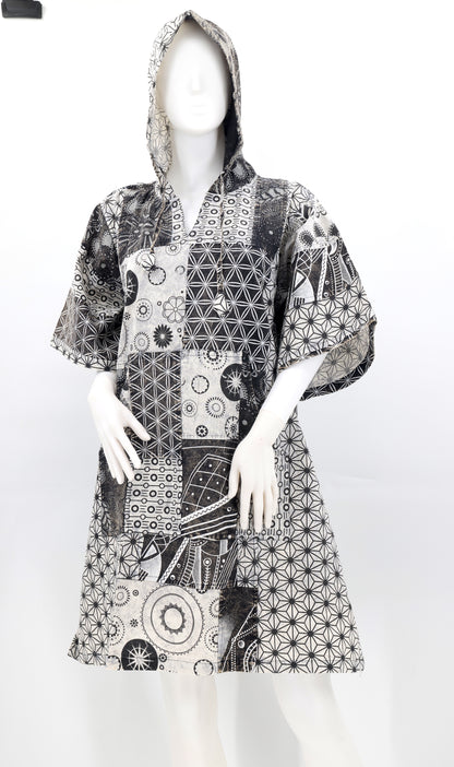 Cotton Hippie Handmade Geometric Print Patchwork Bohemian Dress