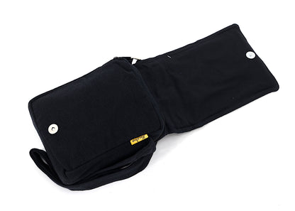 Fox Mushroom Passport Bag | Embroidered Woodland Messenger Bag