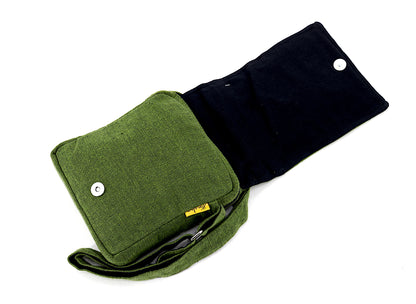 Fox Mushroom Passport Bag | Embroidered Woodland Messenger Bag