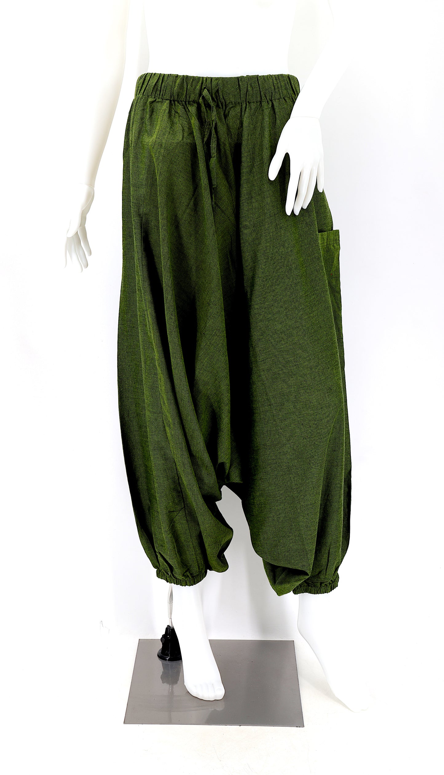 Cotton Hippie Handmade Harem Solid Color Aladdin One Size Fit All Bohemian Trousers