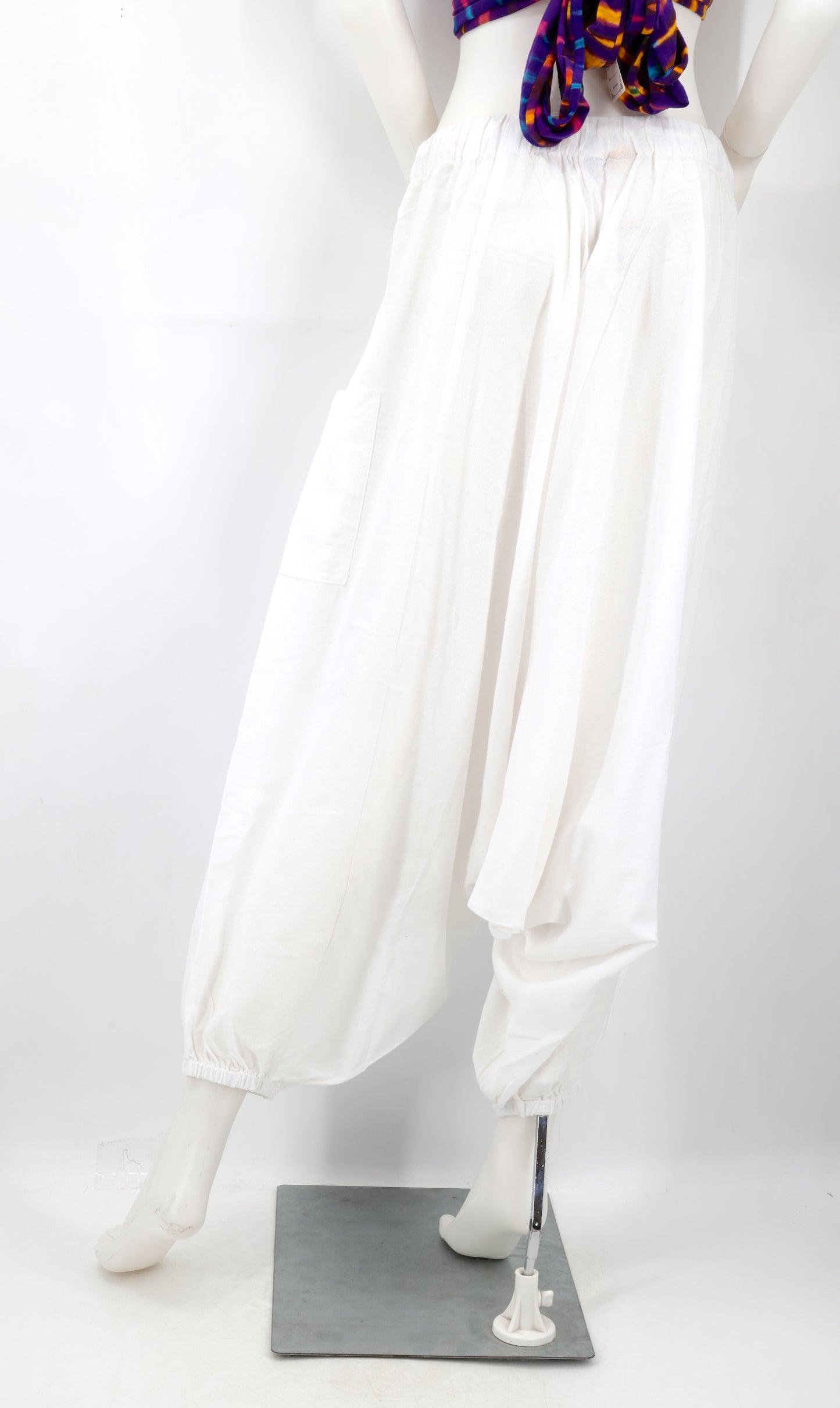 Solid Color Aladdin Pants | One Size Cotton Harem Pants