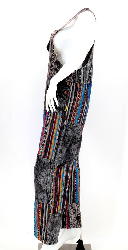 Gheri Patchwork Overalls | Handmade Cotton Jumpsuit