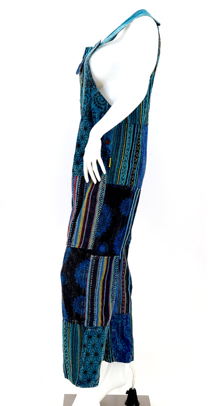 Gheri Patchwork Overalls | Handmade Cotton Jumpsuit