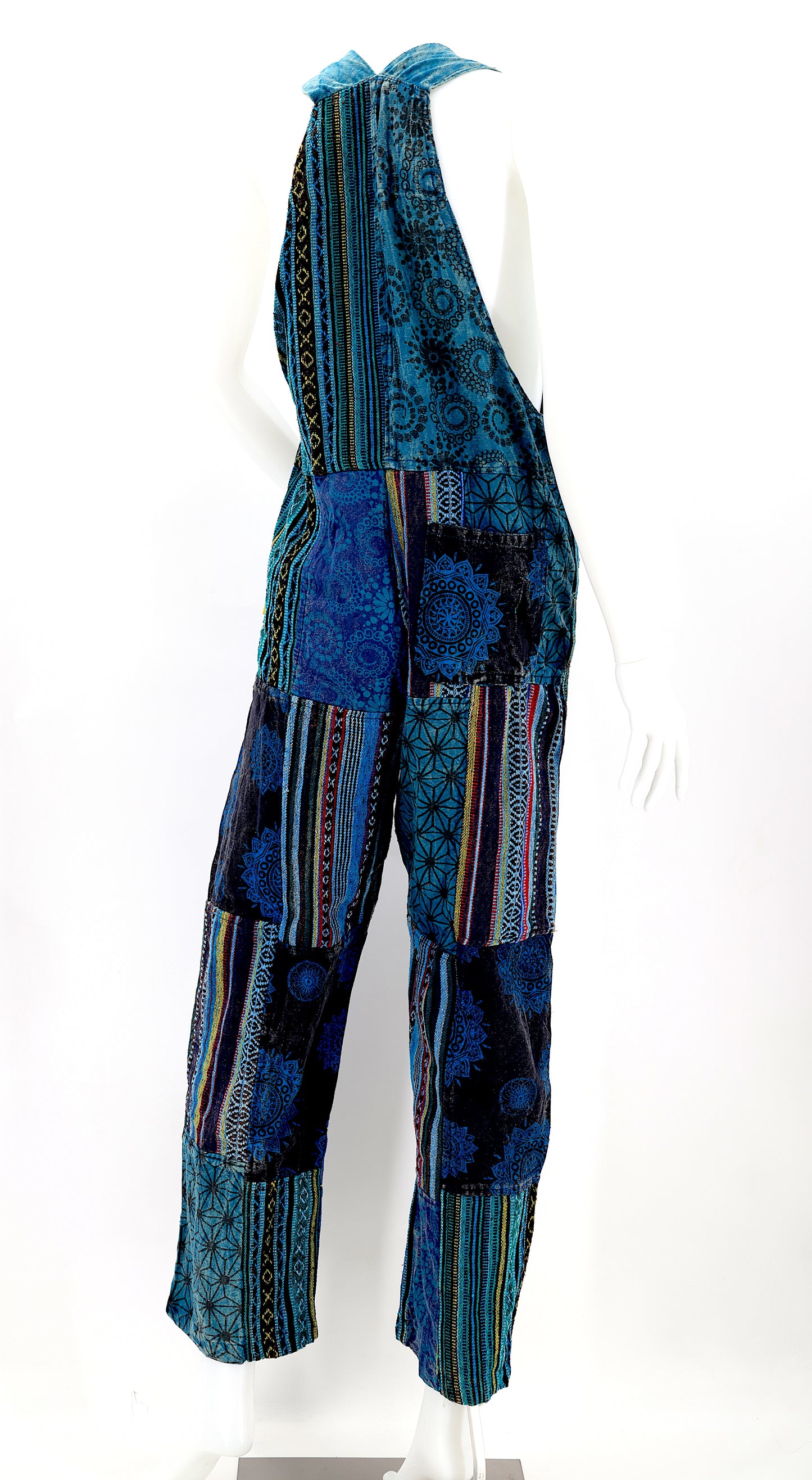 Cotton Hippie Handmade Gheri Patchwork Bohemian Overalls