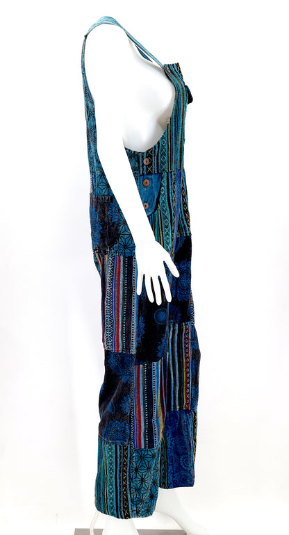 Gheri Patchwork Overalls | Handmade Cotton Jumpsuit