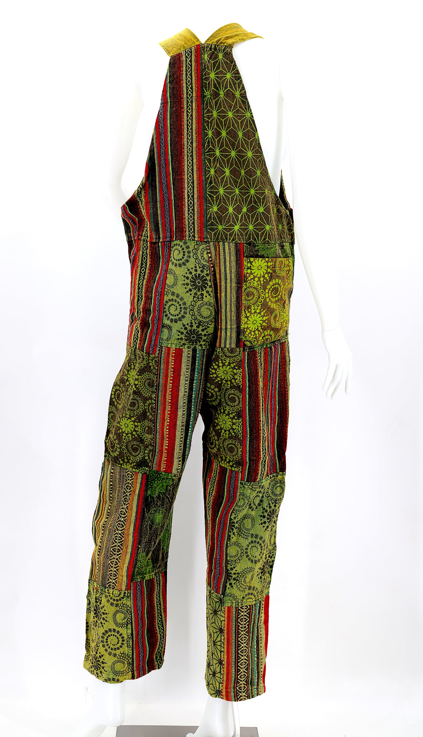 Cotton Hippie Handmade Gheri Patchwork Bohemian Overalls