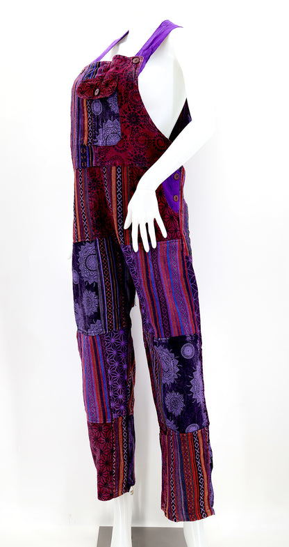Gheri Patchwork Overalls | Handmade Cotton Jumpsuit