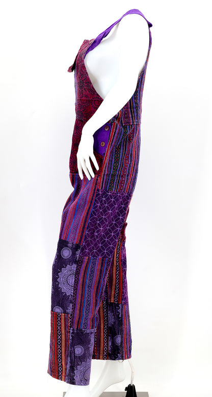 Gheri Patchwork Overalls | Handmade Cotton Jumpsuit