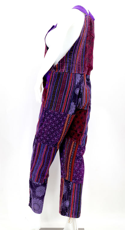 Gheri Patchwork Overalls | Handmade Cotton Jumpsuit