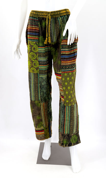 Gheri Patchwork Harem Pants | Cotton Festival Pants