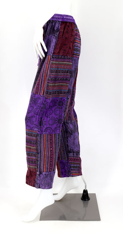 Gheri Patchwork Harem Pants | Cotton Festival Pants