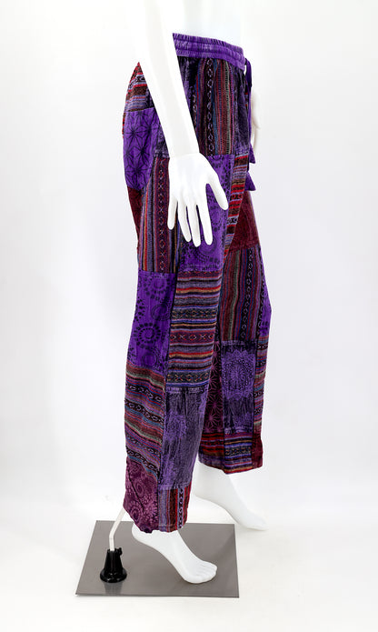 Gheri Patchwork Harem Pants | Cotton Festival Pants