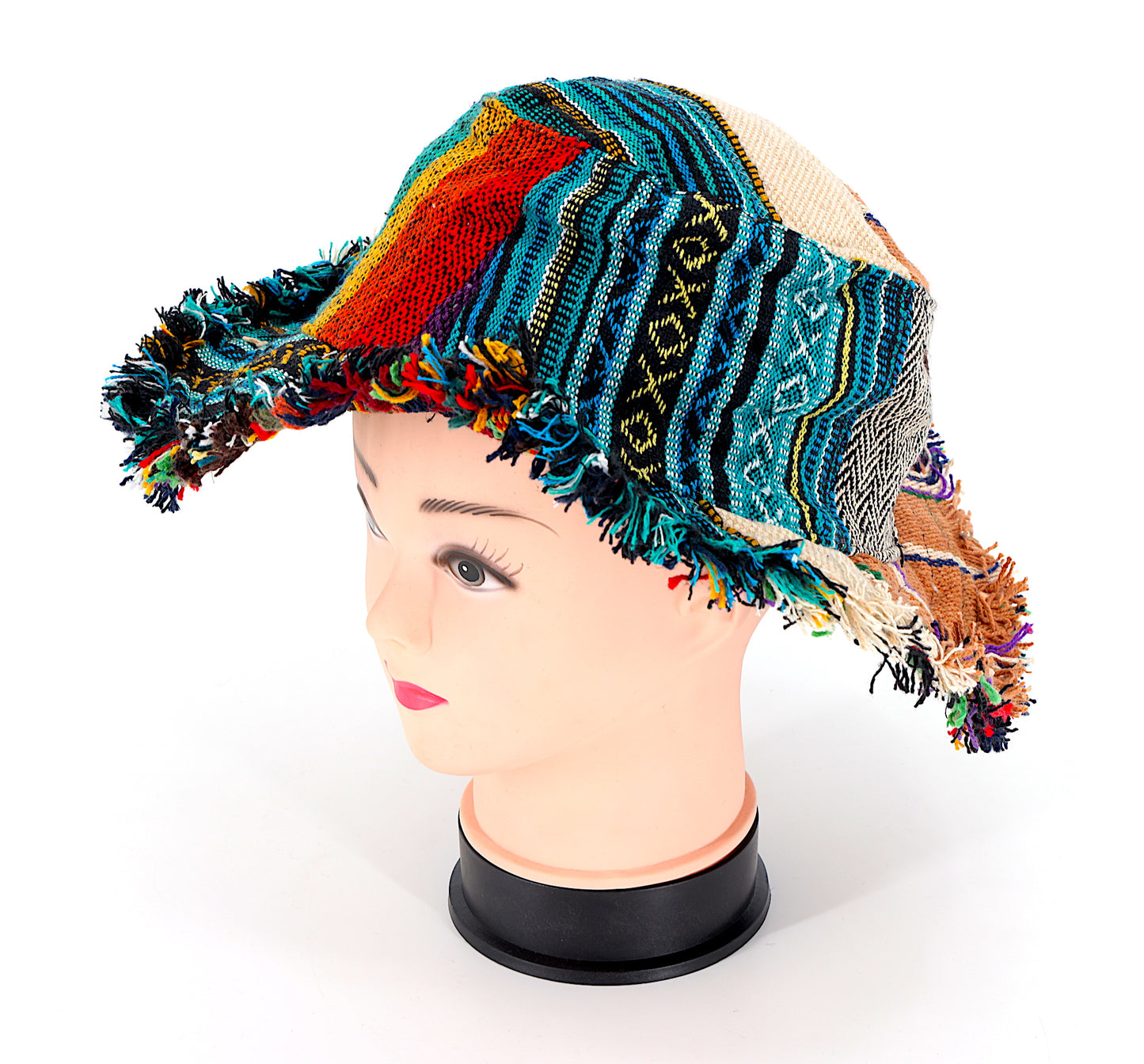 Hemp Hippie Patchwork Handmade Bohemian Hat