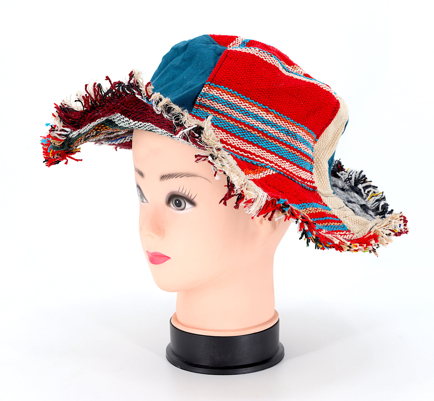 Hemp Hippie Patchwork Handmade Bohemian Hat