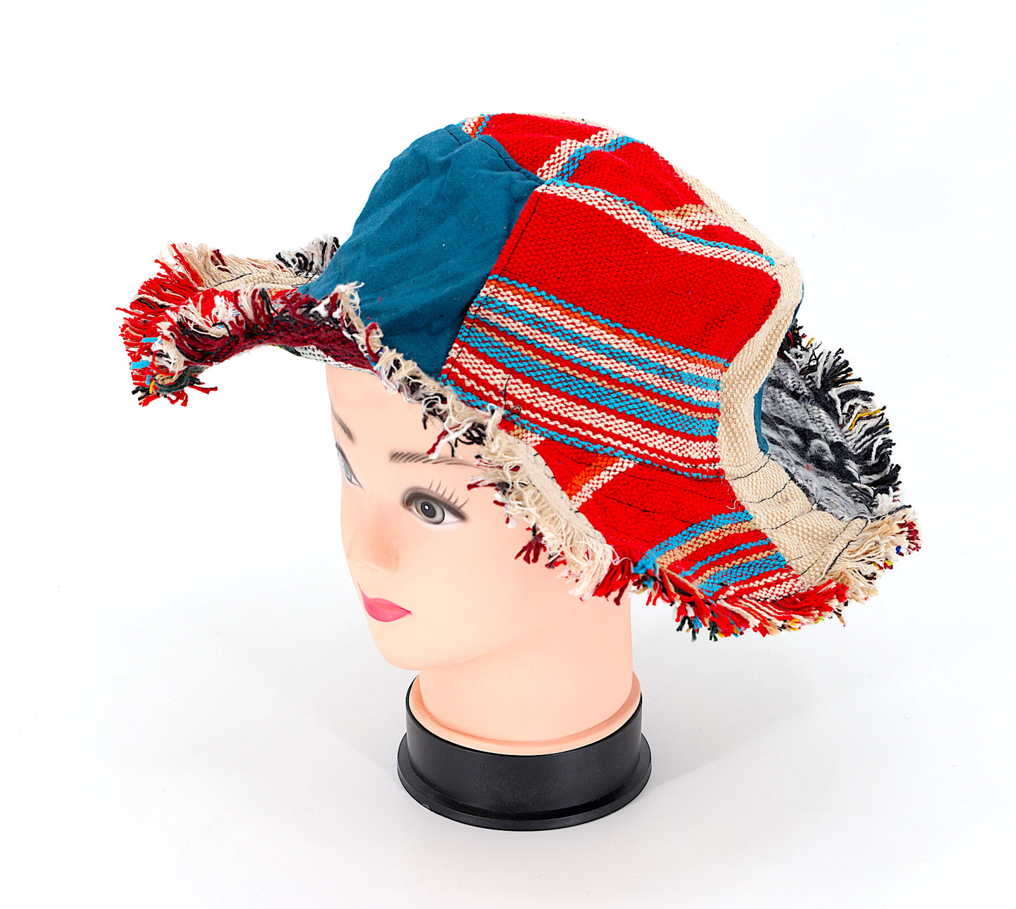 Hemp Hippie Patchwork Handmade Bohemian Hat