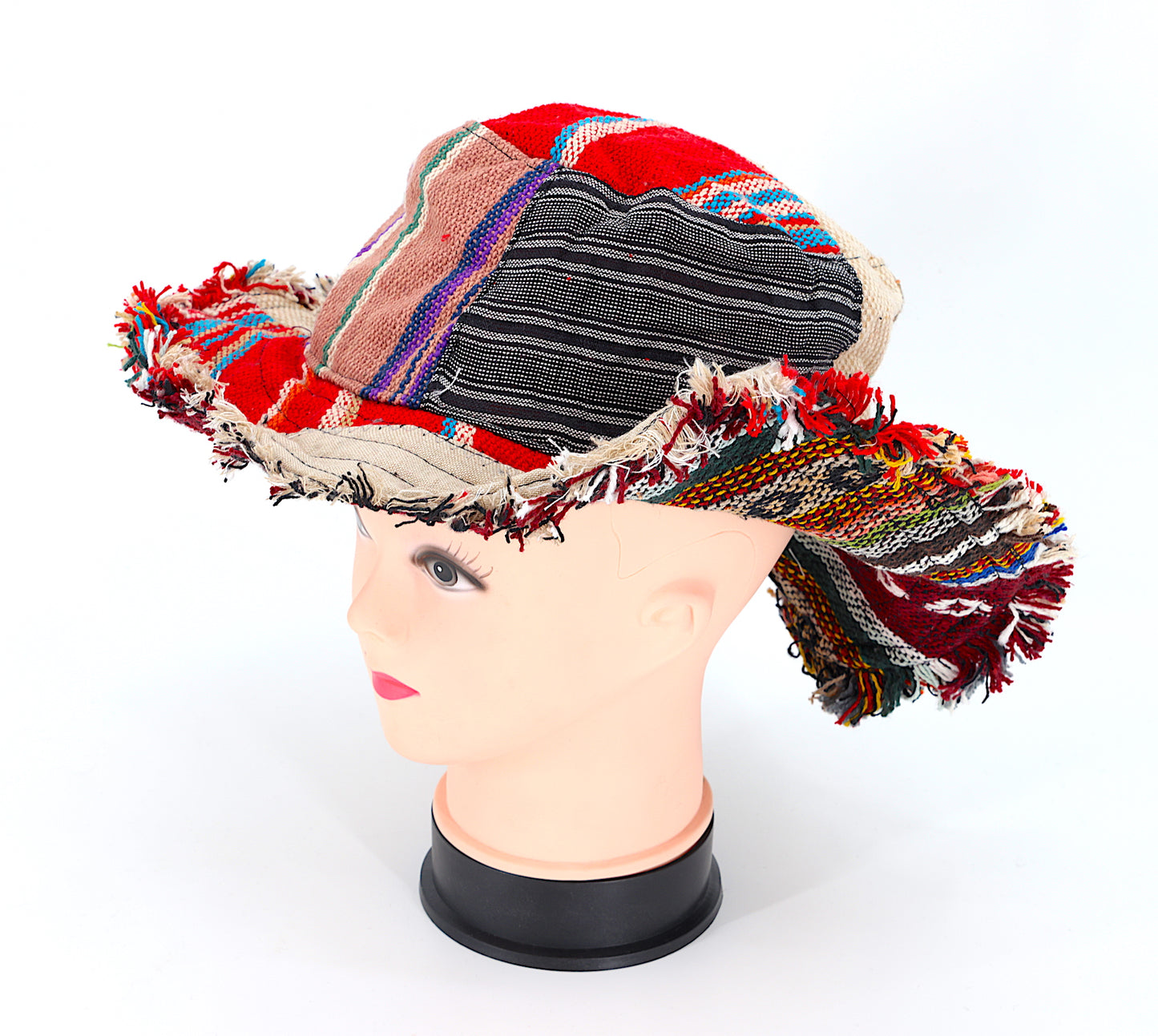 Hemp Hippie Patchwork Handmade Bohemian Hat