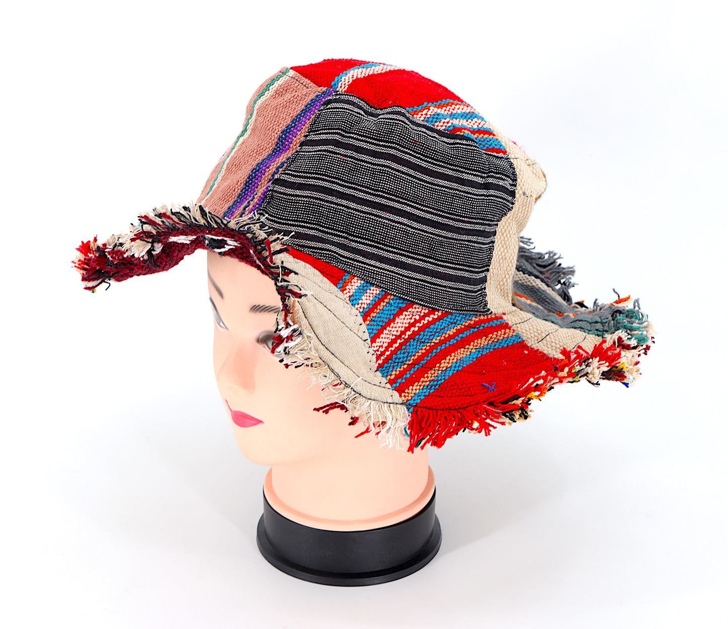 Hemp Hippie Patchwork Handmade Bohemian Hat