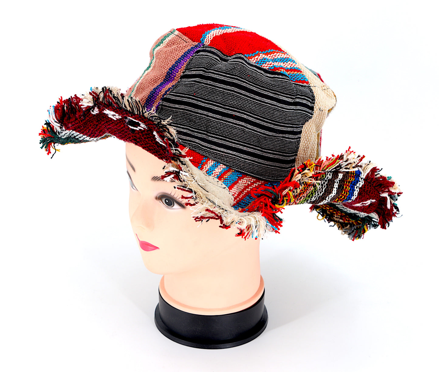 Hemp Hippie Patchwork Handmade Bohemian Hat