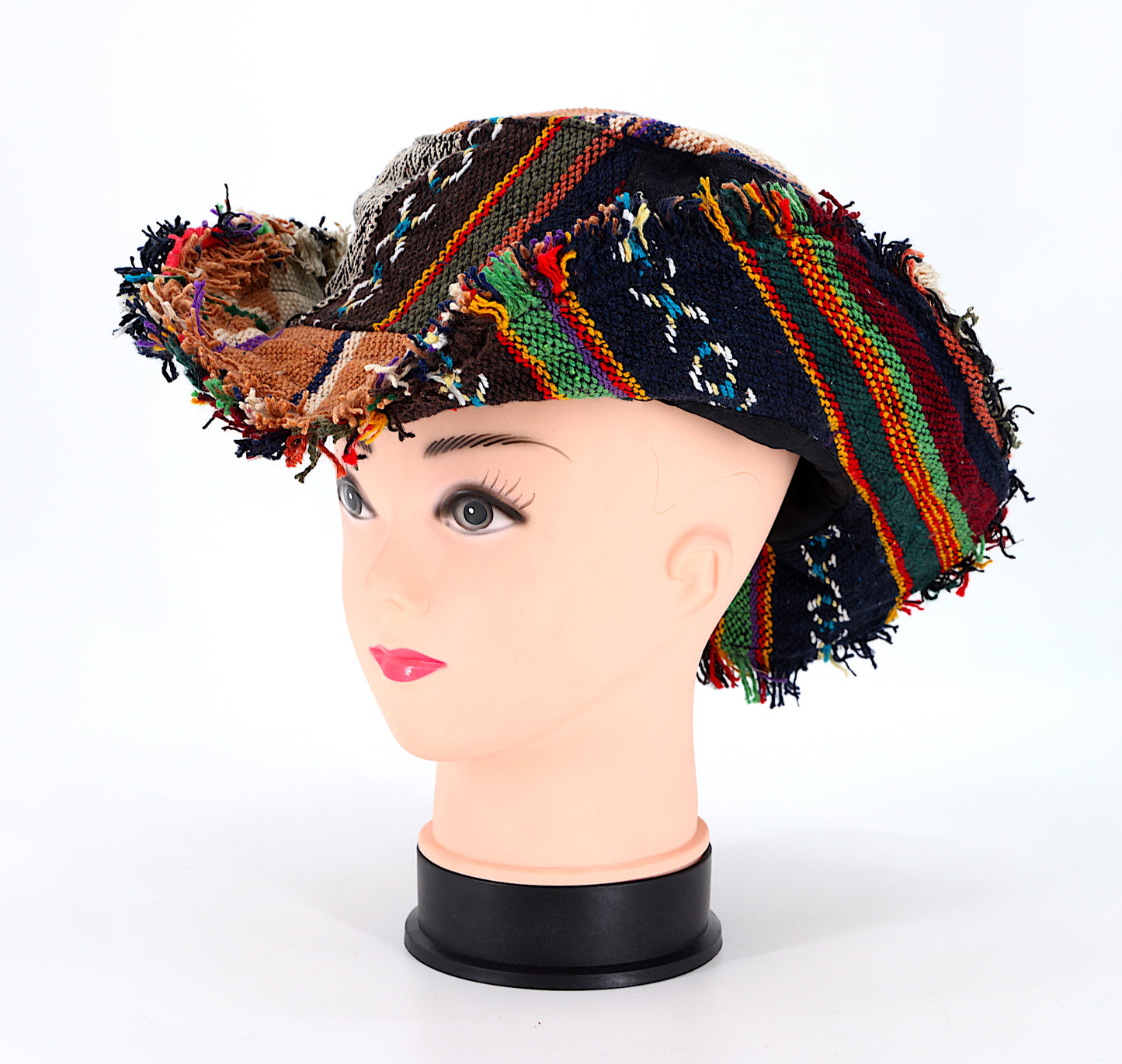 Hemp Hippie Patchwork Handmade Bohemian Hat