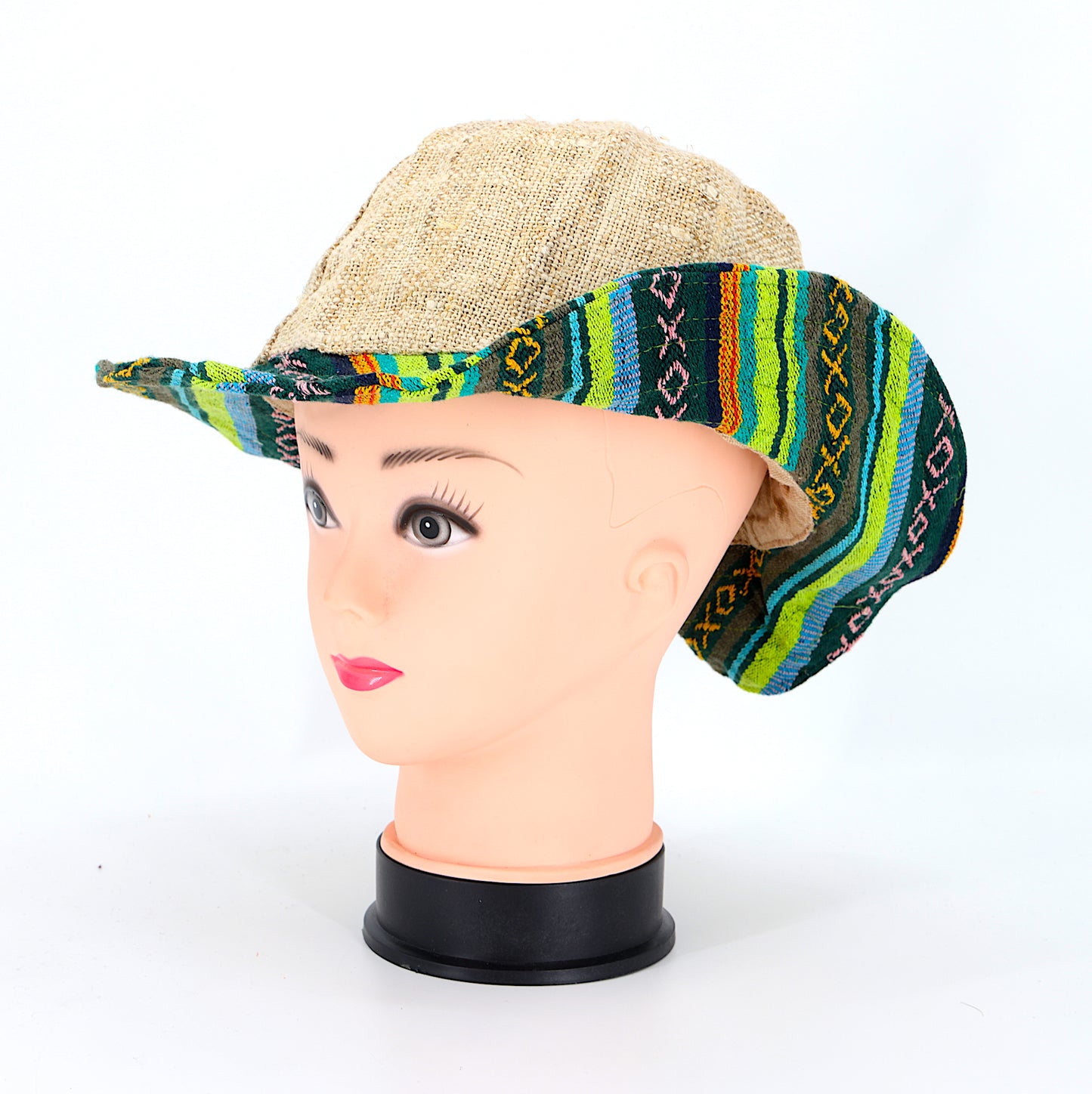 Hemp Hippie Handmade Gheri Patch Bohemian Hat