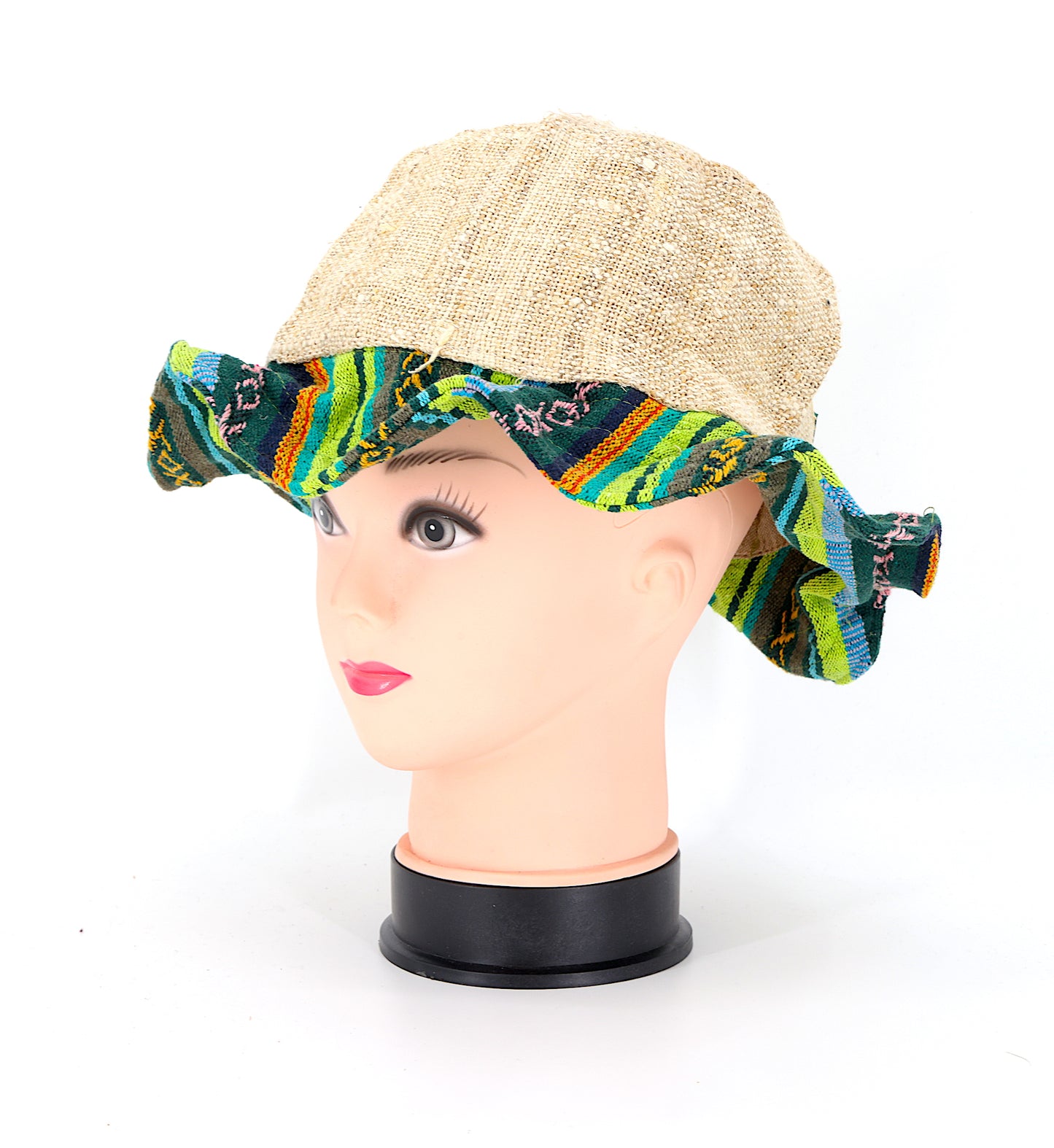 Hemp Hippie Handmade Gheri Patch Bohemian Hat