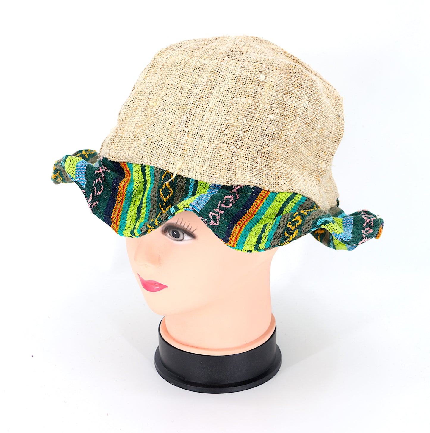 Hemp Hippie Handmade Gheri Patch Bohemian Hat