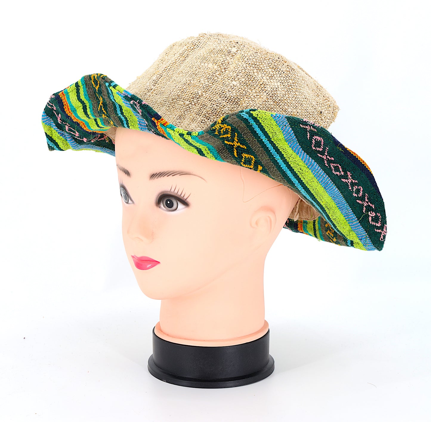 Hemp Hippie Handmade Gheri Patch Bohemian Hat