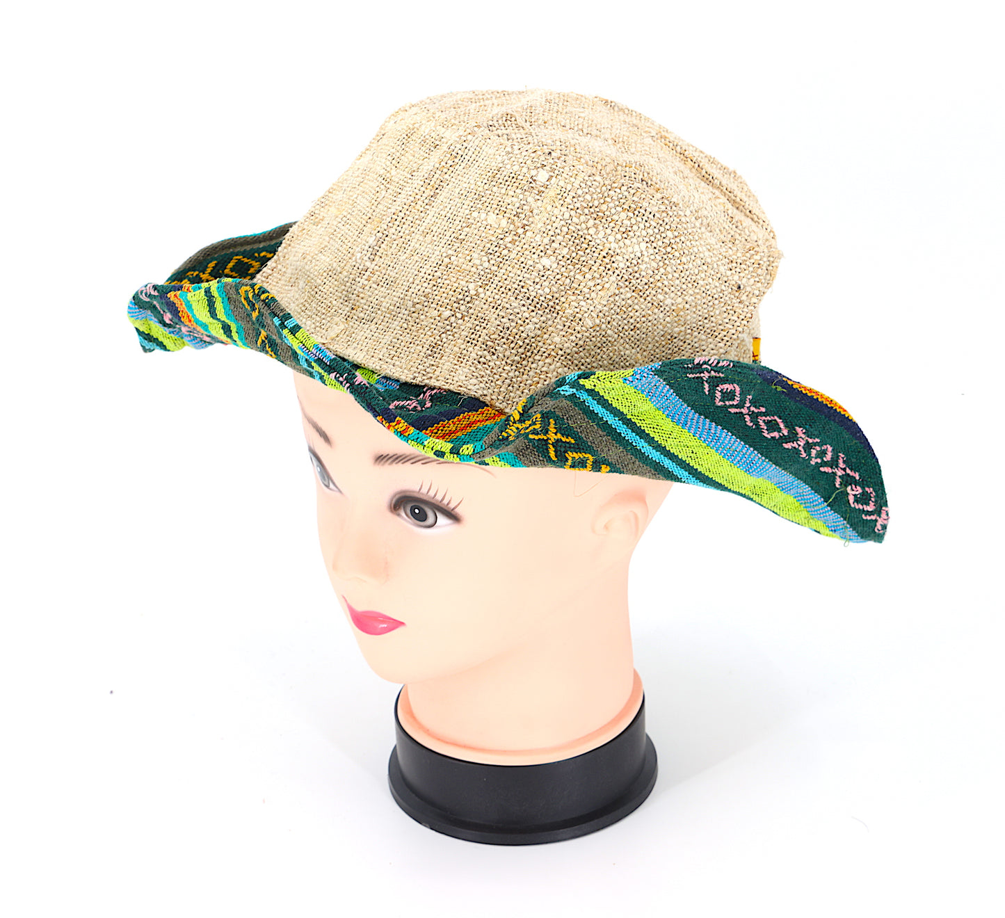 Hemp Hippie Handmade Gheri Patch Bohemian Hat