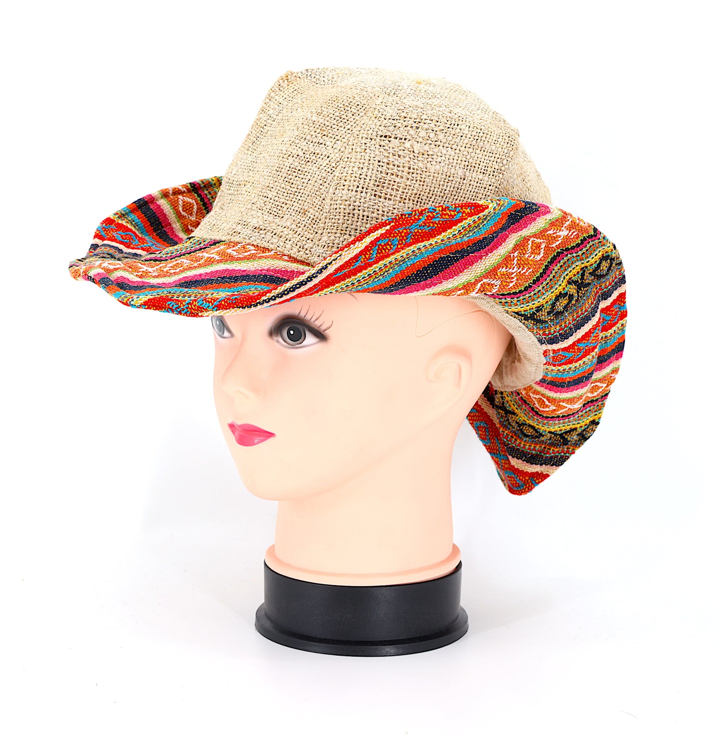 Hemp Hippie Handmade Gheri Patch Bohemian Hat