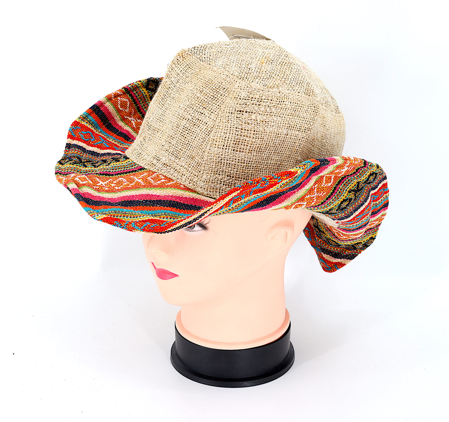 Hemp Hippie Handmade Gheri Patch Bohemian Hat