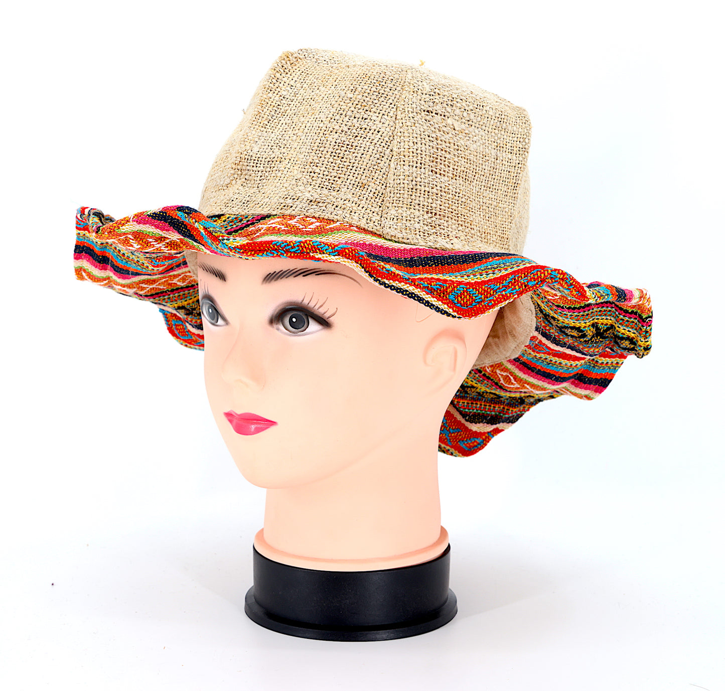 Hemp Hippie Handmade Gheri Patch Bohemian Hat