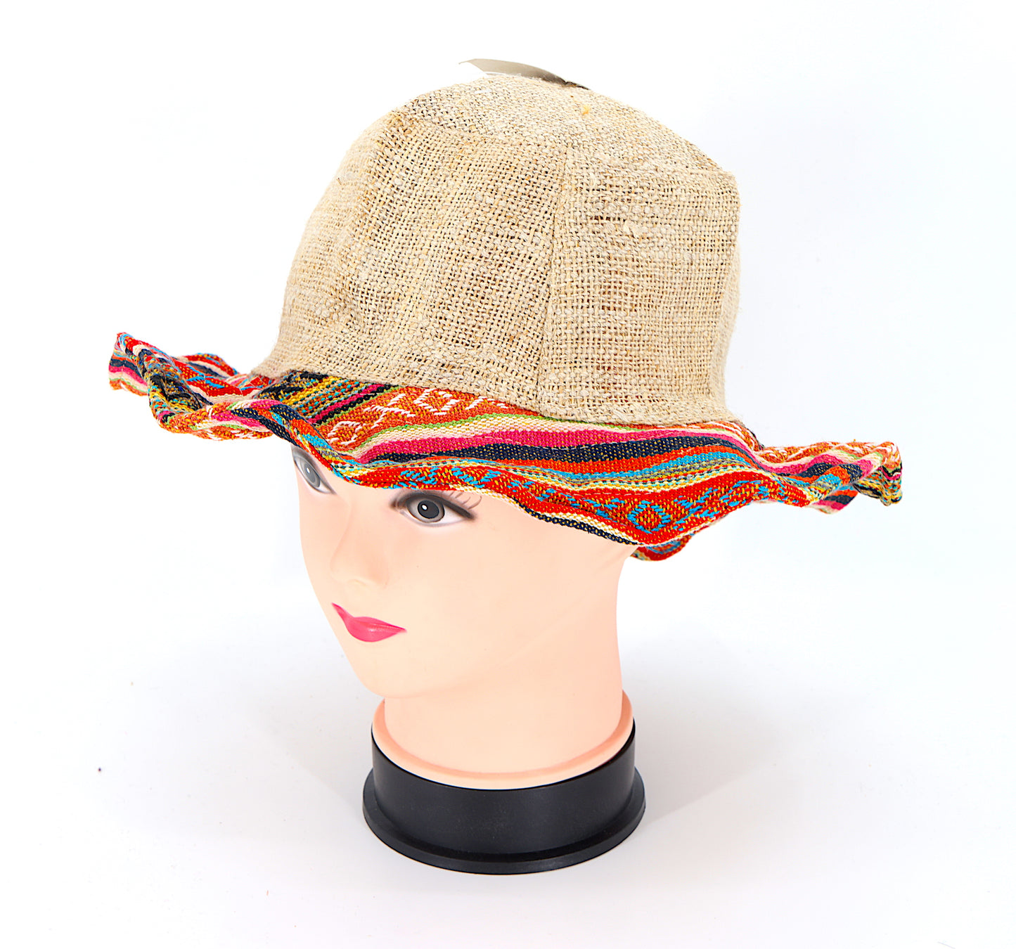 Hemp Hippie Handmade Gheri Patch Bohemian Hat