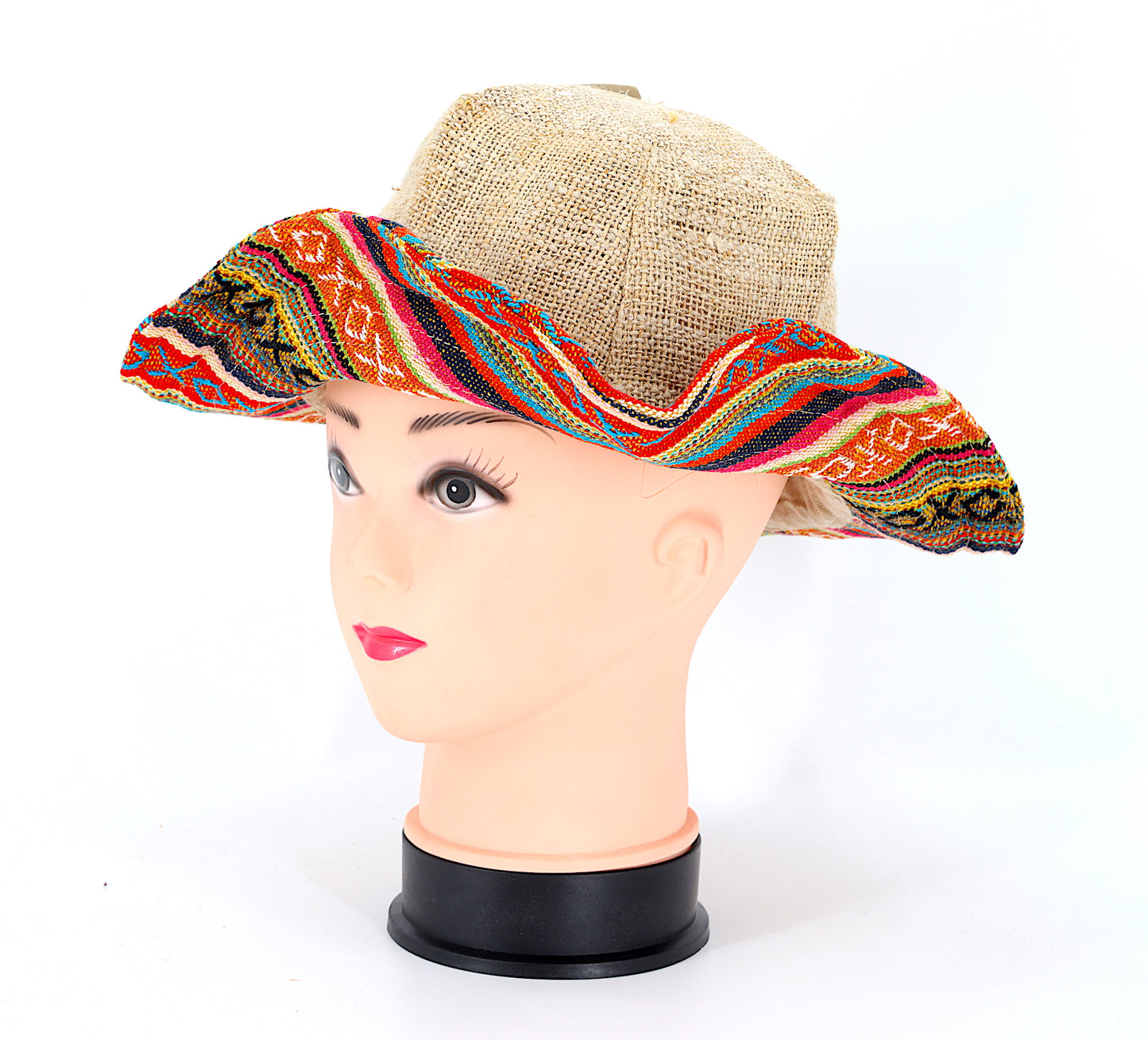 Hemp Hippie Handmade Gheri Patch Bohemian Hat