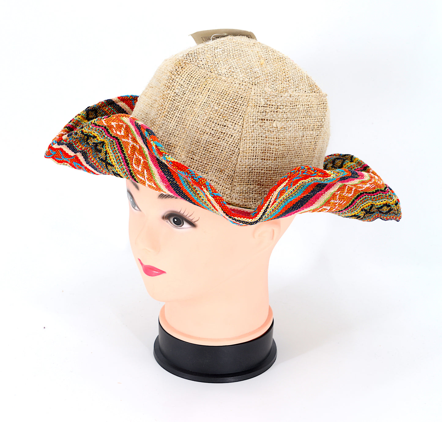 Hemp Hippie Handmade Gheri Patch Bohemian Hat