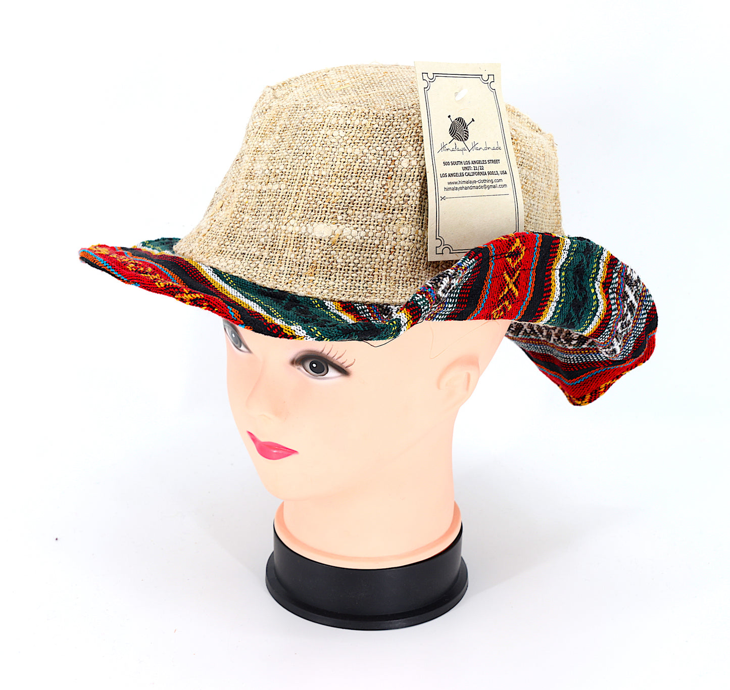 Hemp Hippie Handmade Gheri Patch Bohemian Hat