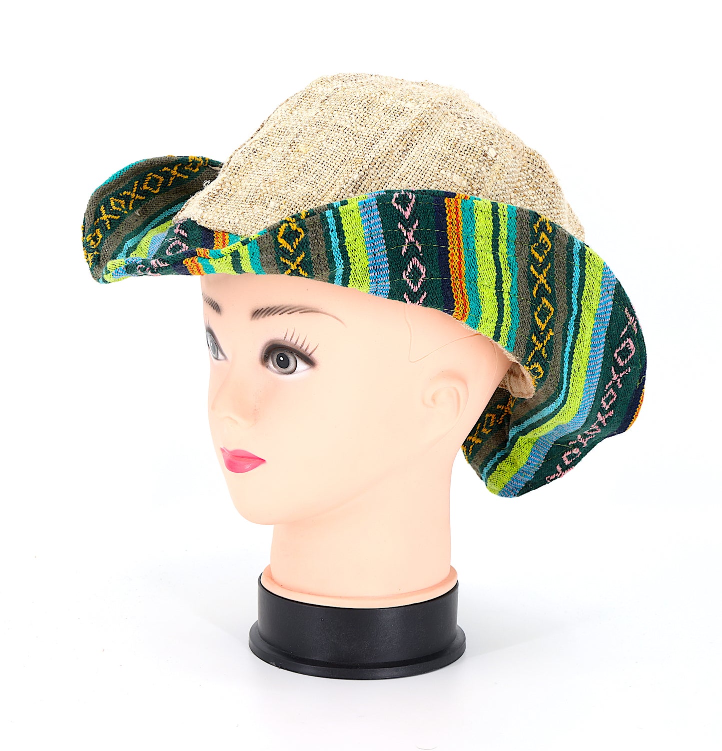 Hemp Hippie Handmade Gheri Patch Bohemian Hat