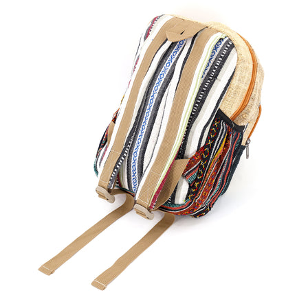 Mushroom Hemp Mini Backpack | Handmade Hemp Bag