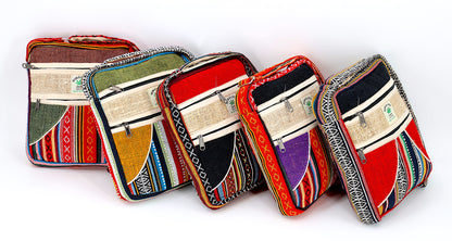 Hemp Gheri Mix Messenger Bag | Crossbody Bag