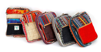 Hemp Gheri Messenger Bag | Small Handmade Crossbody Bag