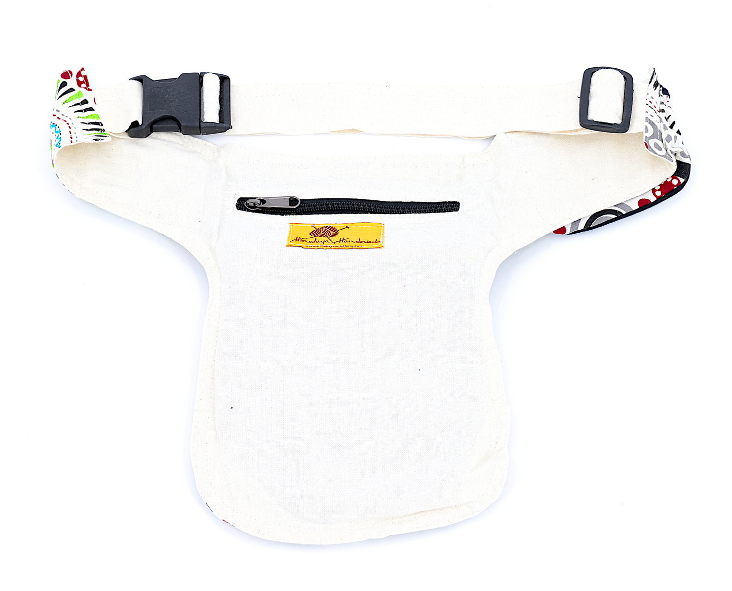 Cotton Crazy Pattern Hand Embroidered Fanny Pack