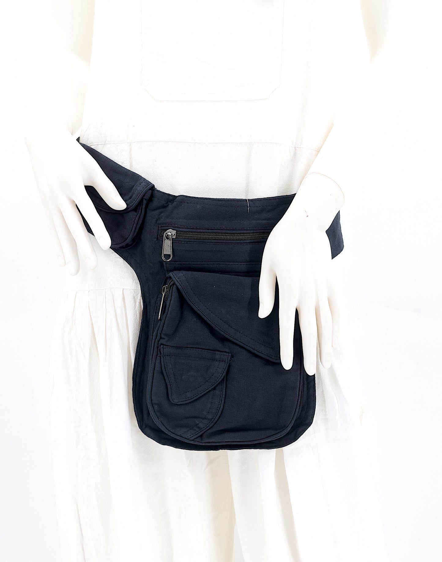 Cotton Handmade Multi-Pocketed Fanny Pack