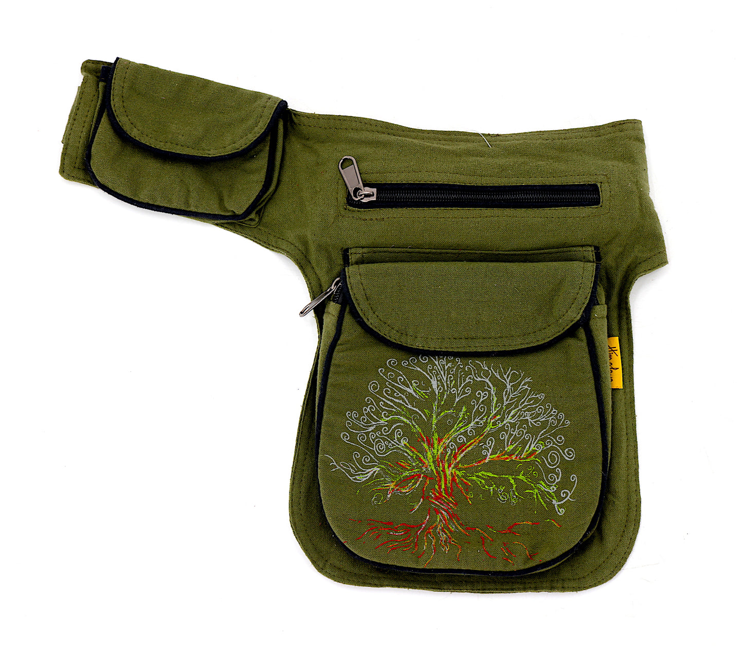 Cotton Handmade Tree Of Life Artwork Fanny Pack