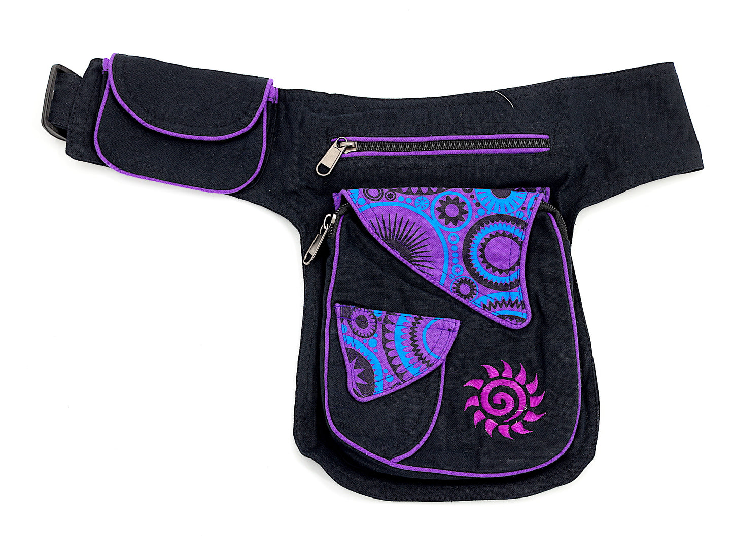 Cotton Sun Hand Embroidered Fanny Pack