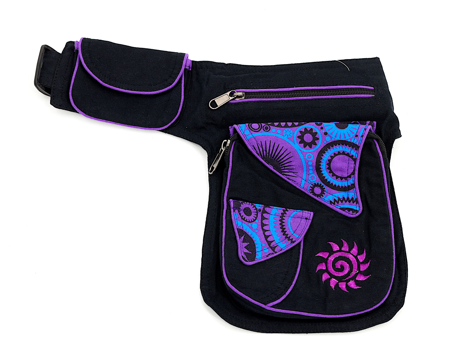 Cotton Sun Hand Embroidered Fanny Pack