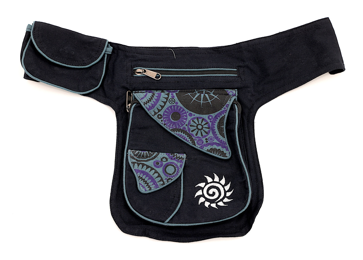 Cotton Sun Hand Embroidered Fanny Pack