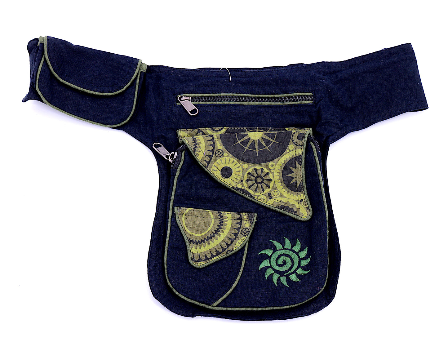 Cotton Sun Hand Embroidered Fanny Pack