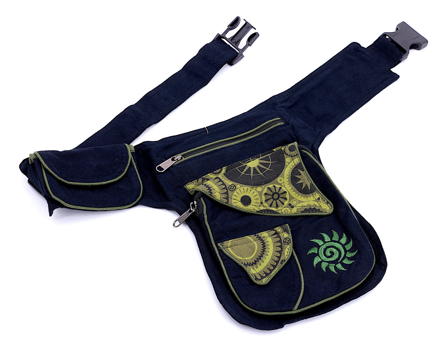 Cotton Sun Hand Embroidered Fanny Pack