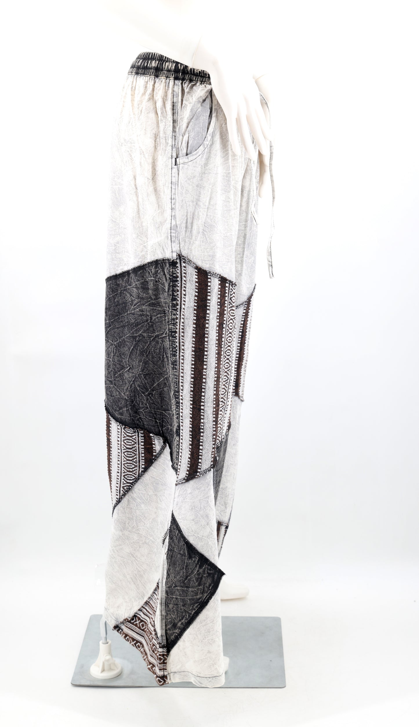 Cotton Hippie Handmade Harem Patchwork Wide Leg Kantha Bohemian Pants